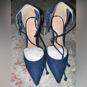 ALDO Women's Blue Lace-Up Heels
